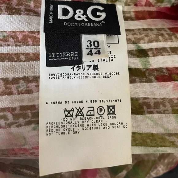 Dolce & Gabanna Silk Blend Long Sleeve Semi Sheer Top - Picture 5 of 7